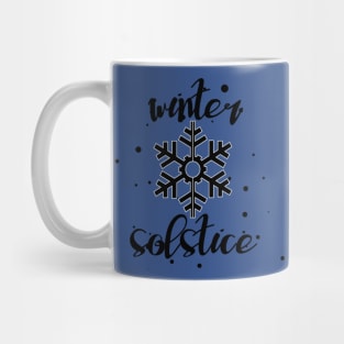 Hello Winter December 21 Winter Solstice Yuletide Mug